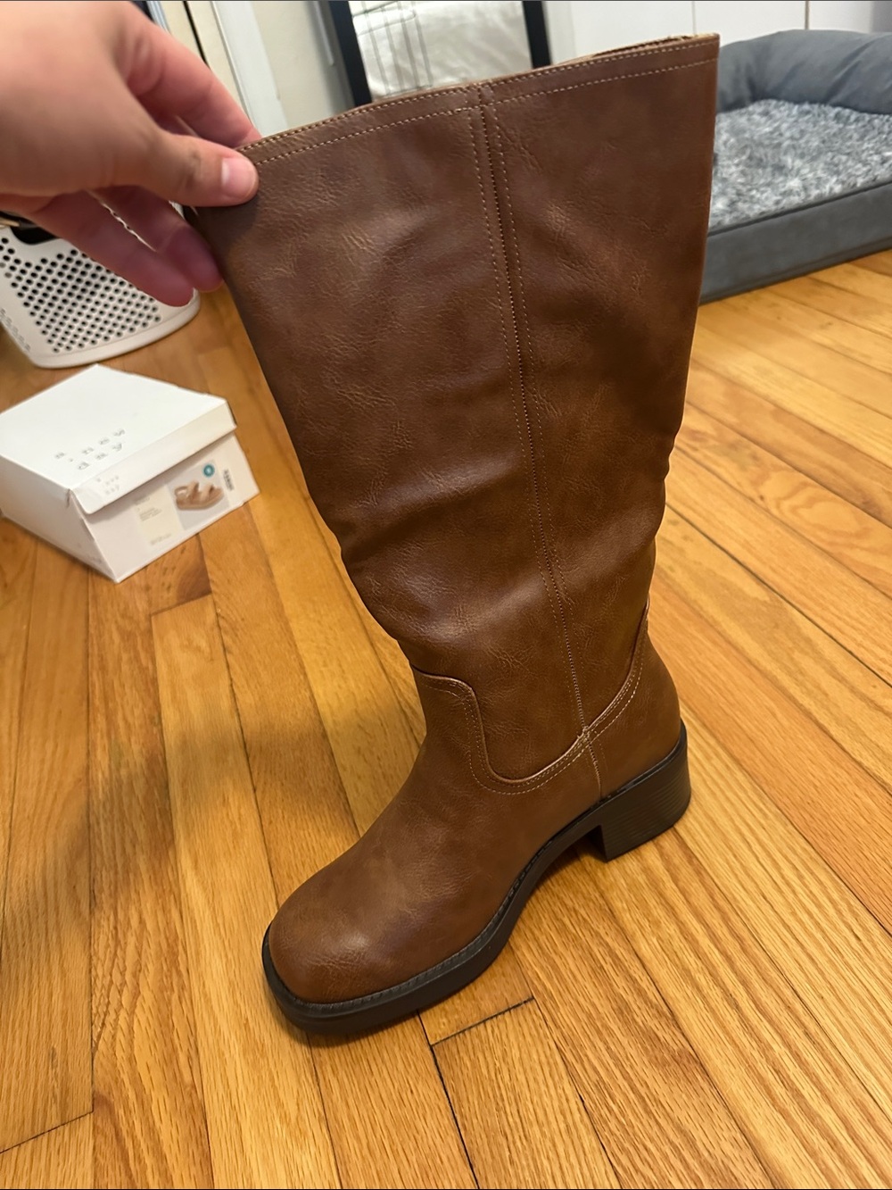 Women’s Over-the-Knee Brown Riding Boot